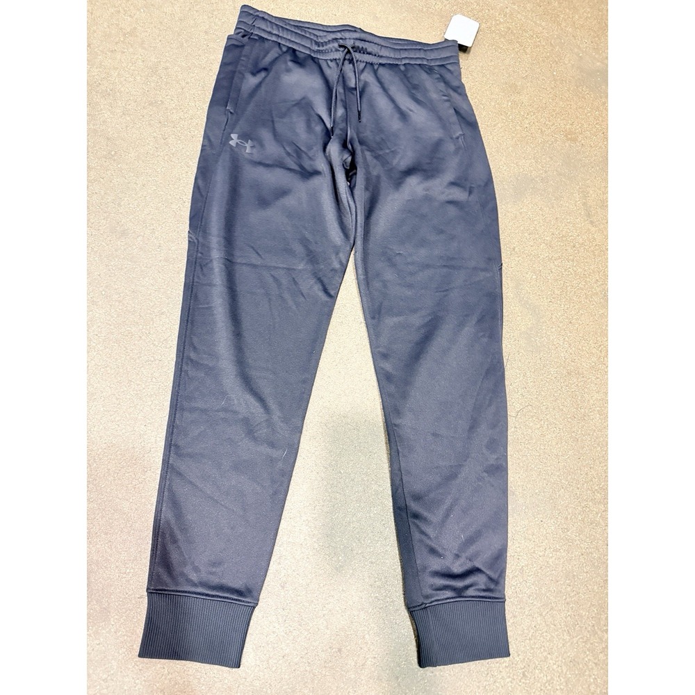Under Armour Boys Black Jogger Pants Size XL NEW Coldgear Loose Fit - Picture 2 of 5